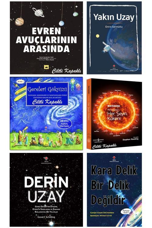 İş Bankası Kültür Yayınları Neredeyse Her Şeyin Kökeni Derin Uzay Geceleri Gökyüzü Yakın Uzay Kara Delik Bir Delik Değildir