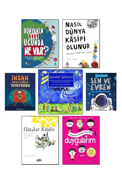 Tübitak Yayınları Hatalar Kitabı Insan Vücudu Tiyatrosu Dünyanın Öbür Ucunda Ne Var? Duygularım Geceleri Gökyüzü 7Li