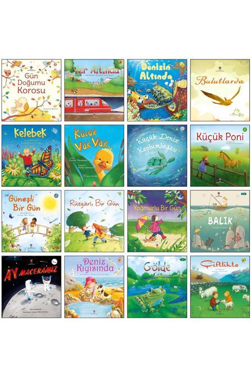 Tübitak Yayınları Gün Doğumu Korosu Yer Denizin Altında Bulutlarda Kelebek Küçük Vak Vak Küçük Poni Çiftlikte Gölde 16