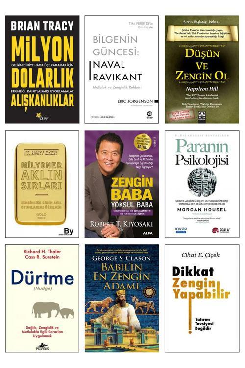 Altın Kitaplar Bilgenin Güncesi Naval Ravikant Düşün Ve Zengin Ol Milyoner Aklın Sırları Zengin Baba Yoksul Baba 9L