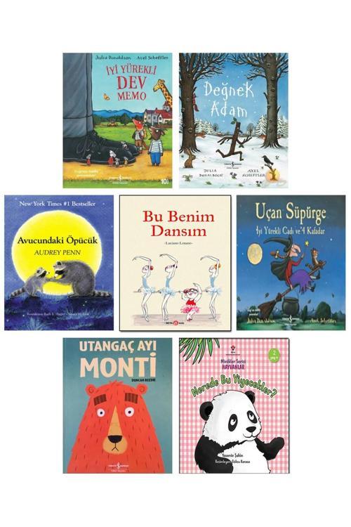 İş Bankası Kültür Yayınları İyi Yürekli Dev Memo Değnek Adam Avucundaki Öpücük Yuvada Uçan Süpürge Utangaç Ayı Monti Nerede Bu