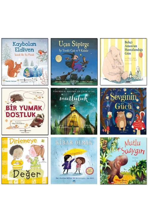İş Bankası Kültür Yayınları Mutlu Suaygırı Kibar Olmak Sevginin Gücü Bir Yumak Dostluk Uçan Süpürge Kaybolan Eldiven Çocuk Masal