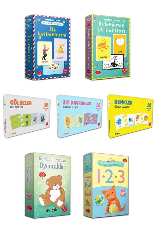 Mikado Yayınları İlk Kelimelerim Bebeğimin İlk Kartları Oyuncaklar Eğitici Kartlar Zıt Kavramlar Renkler Eşleştirme