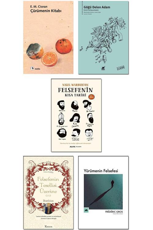 Ayrıntı Yayınları Çürümenin Kitabı + Göğü Delen Adam + Felsefenin Kısa Tarihi Felsefenin Tesellisi Yürümenin Felsefesi