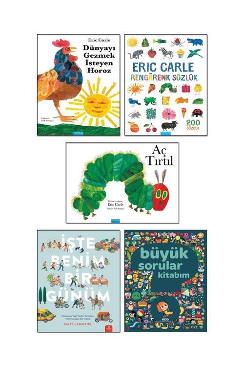 Yapı Kredi Yayınları Büyük Sorular Kitabım Aç Tırtıl Rengarenk Sözlük Dünyayı Gezmek Isteyen Horoz Işte Benim Bir Günüm