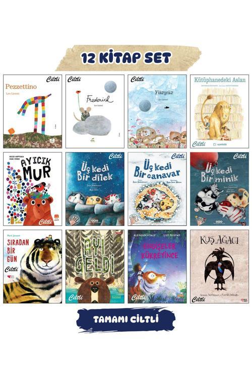 Elma Yayınevi Pezzettino Frederick Yüzyüz Leo Lionni Kütüphanedeki Aslan Üç Kedi Bir Dilek Canavar Minik Ayı Geldi