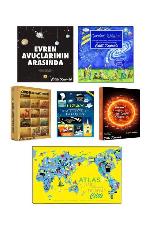 İş Bankası Kültür Yayınları Gök Atlası Hediyeli Geceleri Gökyüzü Ciltli Evren Avuçlarının Arasında Neredeyse Her Şeyin Kökeni