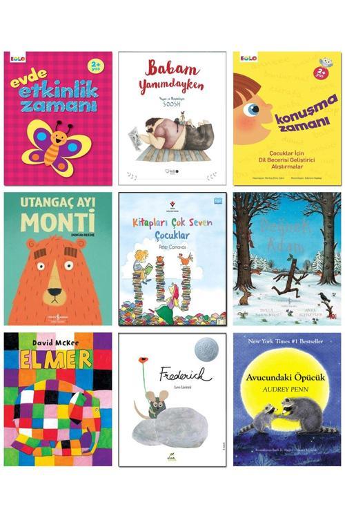 İş Bankası Kültür Yayınları Utangaç Ayı Monti Evde Etkinlik Zamanı Konuşma Zamanı Değnek Adam Elmer Frederick Avucundaki Öpücük