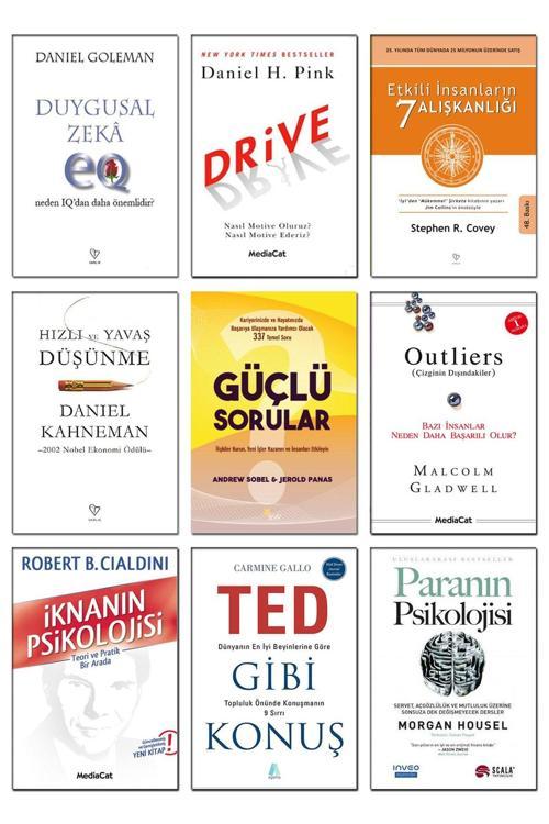 Varlık Yayınları Duygusal Zeka Daniel Goleman Etkili Insanların 7 Alışkanlığı Stephen R. Covey Drive Daniel H. Pink