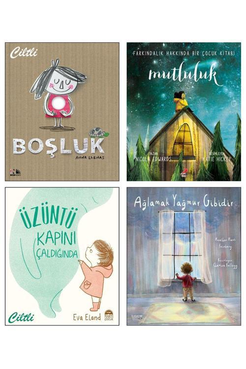 Nesin Yayınevi Boşluk Anna Llenas + Mutlukuk + Üzüntü Kapını Çaldığında Eva Eland + Ağlamak Yağmur Gibidir / 4Lü
