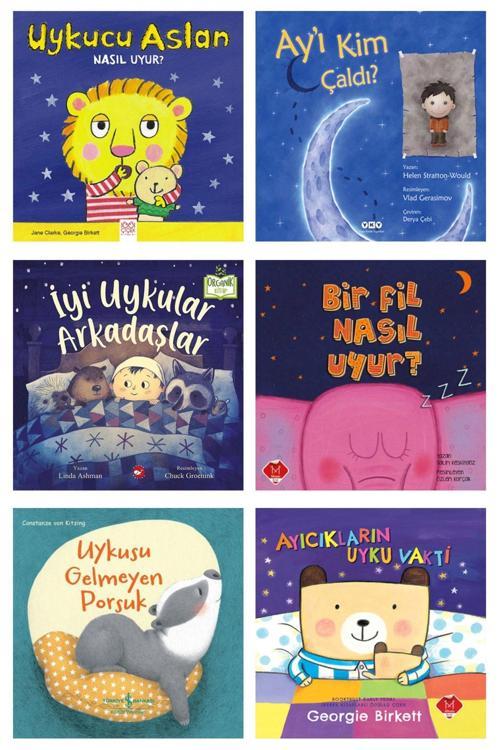 Yapı Kredi Yayınları İyi Uykular Arkadaşlar Uykucu Aslan Nasıl Uyur? Ay'I Kim Çaldı? Uykusu Gelmeyen Porsuk Ayıcıkların