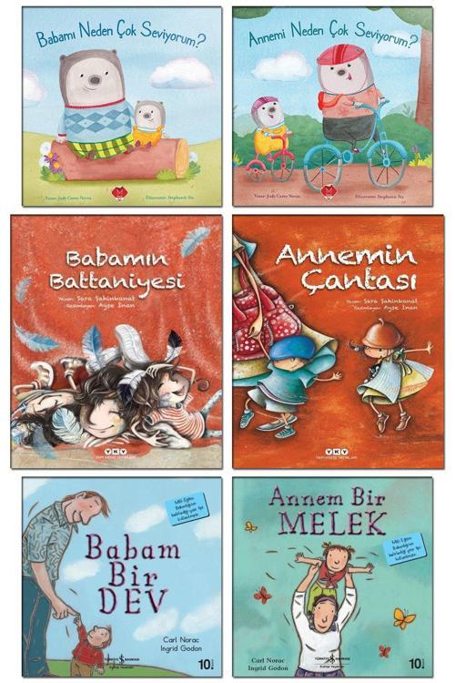 Yapı Kredi Yayınları Annemi Babamı Neden Çok Seviyorum Annemin Çantası Babamın Battaniyesi Babam Bir Dev Annem Bir Melek