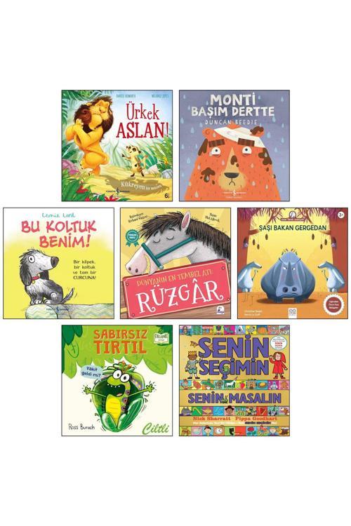 İş Bankası Kültür Yayınları Monti Başım Dertte Dünyanın En Tembel Atı Rüzgar Sabırsız Tırtıl Senin Seçimin Senin Masalın 7Li Set