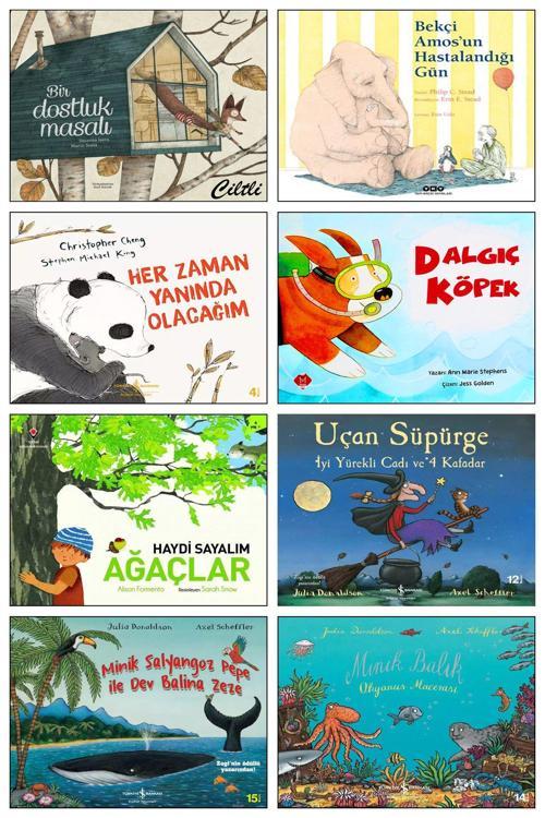 Yapı Kredi Yayınları Bir Dostluk Masalı Her Zaman Yanında Olacağım Bekçi Amos'Un Hastalandığı Gün İki Utangaç Panda 8Li S