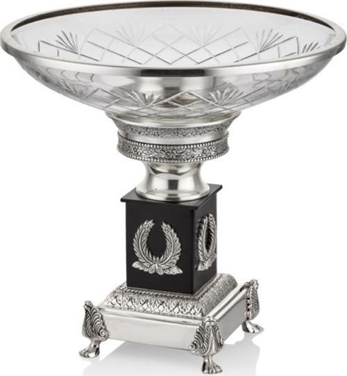 Ramones Cam Kaseli Silver Dekoratif 33 x 33 x 31 Cm