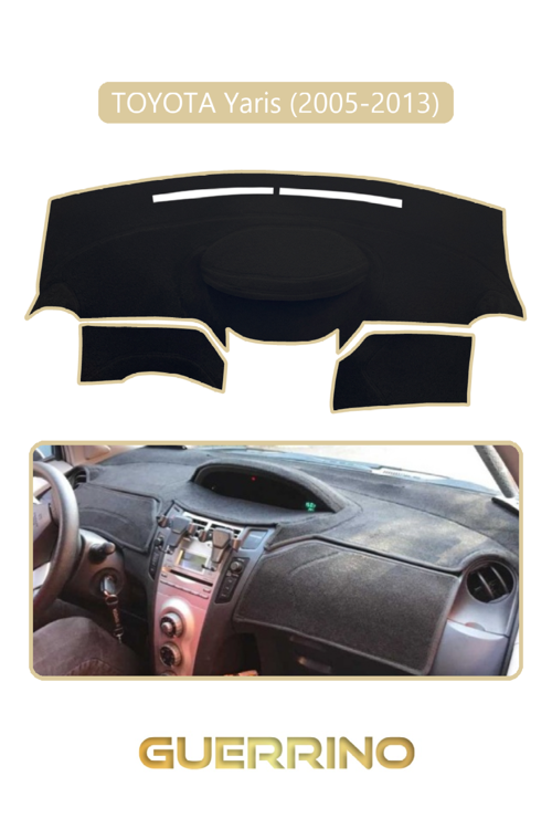 Toyota Yaris (2005-2013)Torpido Koruma Halısı Bej Kenar