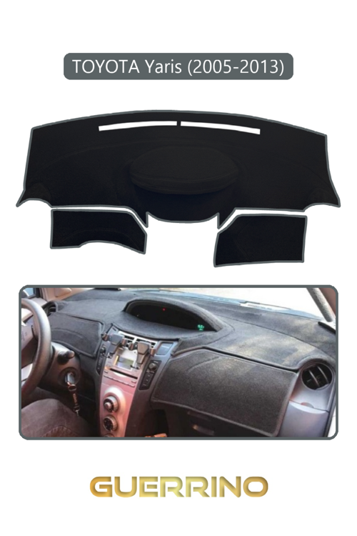 Toyota Yaris (2005-2013)Torpido Koruma Halısı Gri Kenar