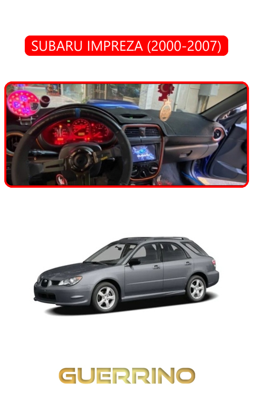 Subaru Imprezza (2000-2007)Torpido Koruma Halısı Kırmızı Kenar