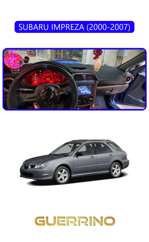 Subaru Imprezza (2000-2007)Torpido Koruma Halısı Mavi Kenar