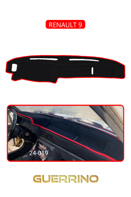 Renault 9 Torpido Koruma Halısı Kırmızı Kenar