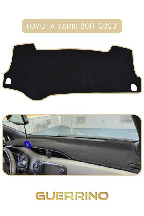Toyota Yaris (2011-2020) Torpido Koruma Halısı Bej Kenar