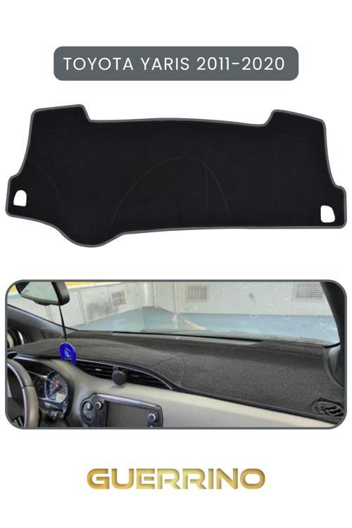 Toyota Yaris (2011-2020) Torpido Koruma Halısı Gri Kenar