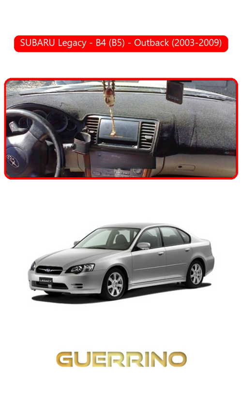 Subaru Legacy / B4 (B5) / Outback (2003-2009)Torpido Koruma Halısı Kırmızı Kenar