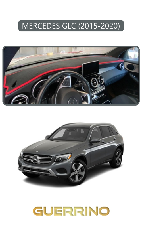 Mercedes Glc 2015-2020Torpido Koruma Halısı Gri Kenar