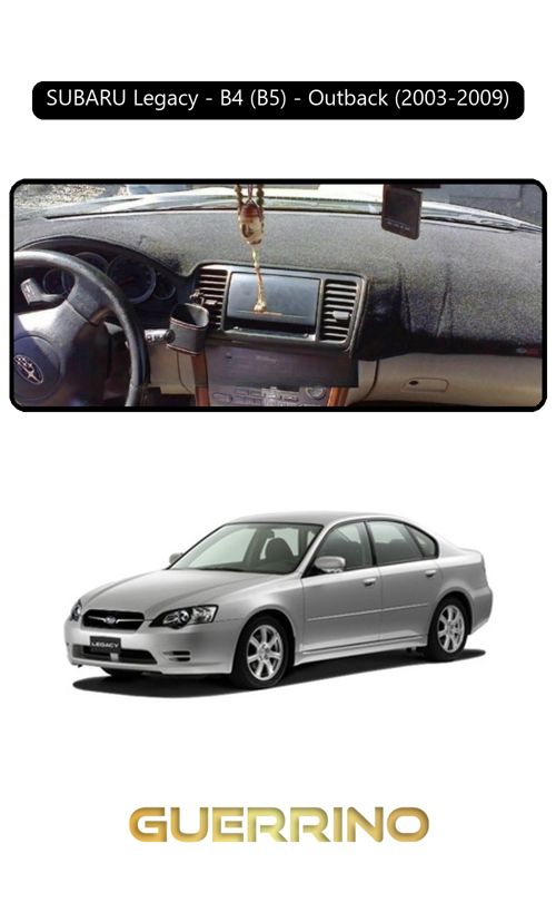 Subaru Legacy / B4 (B5) / Outback (2003-2009)Torpido Koruma Halısı Siyah Kenar