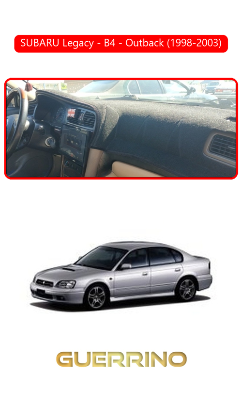 Subaru Legacy / B4 / Outback (1998-2003)Torpido Koruma Halısı Kırmızı Kenar