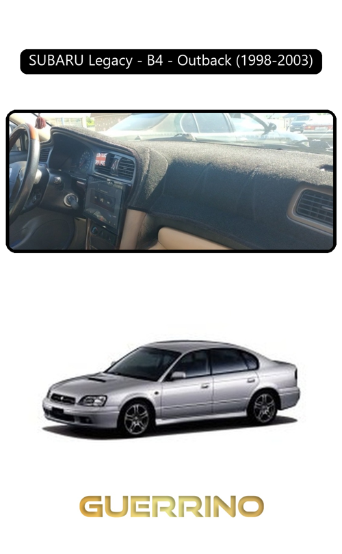 Subaru Legacy / B4 / Outback (1998-2003)Torpido Koruma Halısı Siyah Kenar