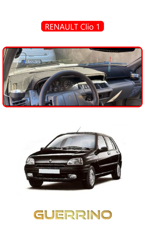 Renault Clio 1Torpido Koruma Halısı Kırmızı Kenar