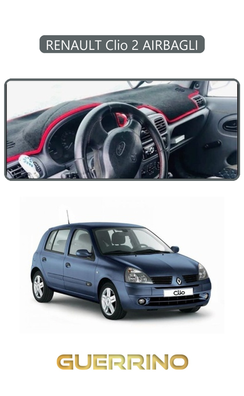 Renault Clio 2 Aırbaglıtorpido Koruma Halısı Gri Kenar