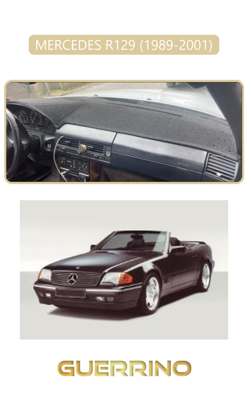 Mercedes R129 1989-2001Torpido Koruma Halısı Bej Kenar