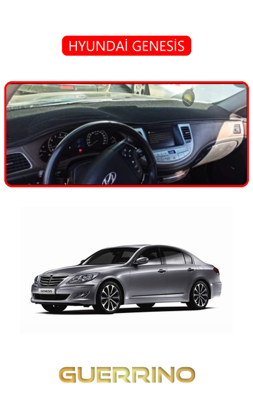 Hyundai Genesistorpido Koruma Halısı Kırmızı Kenar