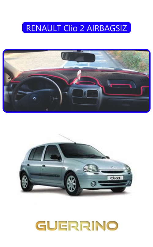 Renault Clio 2 Aırbagsıztorpido Koruma Halısı Mavi Kenar