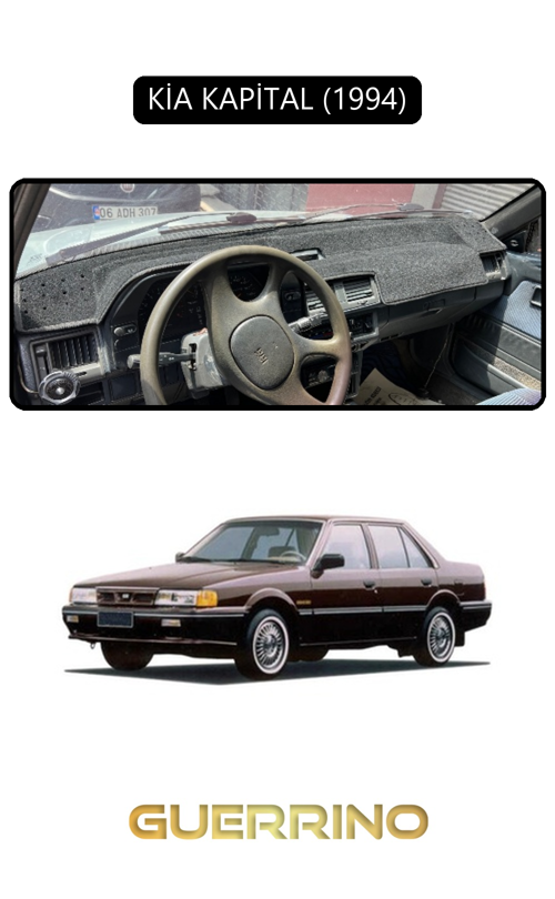 Kia Kapital 1994Torpido Koruma Halısı Siyah Kenar