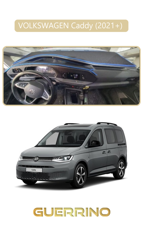 Volkswagen Caddy (2021+) Torpido Koruma Halısı Bej Kenar