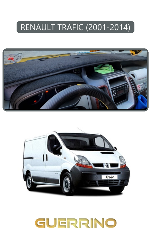 Renault Trafıc (2001-2014)Torpido Koruma Halısı Gri Kenar