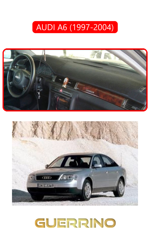 Audı A6 (1997-2004)Torpido Koruma Halısı Kırmızı Kenar