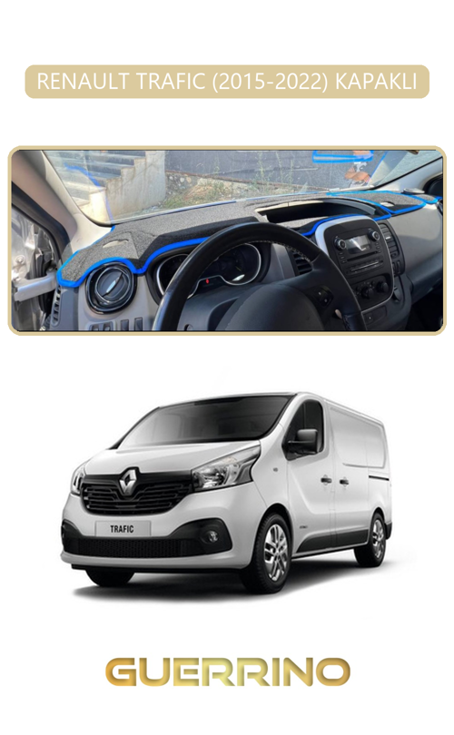 Renault Trafıc (2015-2022) Kapaklıtorpido Koruma Halısı Bej Kenar