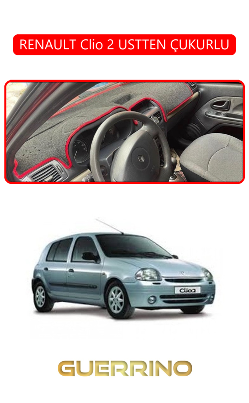 Renault Clio 2 Ustten Çukurlutorpido Koruma Halısı Kırmızı Kenar
