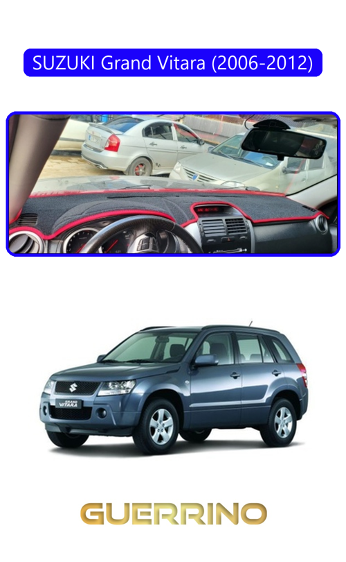 Suzukı Grand Vitara (2006-2012) Torpido Koruma Halısı Mavi Kenar