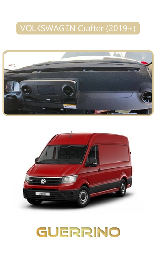 Volkswagen Crafter (2019+)Torpido Koruma Halısı Bej Kenar