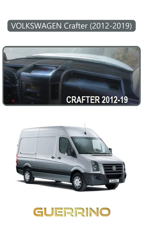 Volkswagen Crafter (2019+)Torpido Koruma Halısı Gri Kenar
