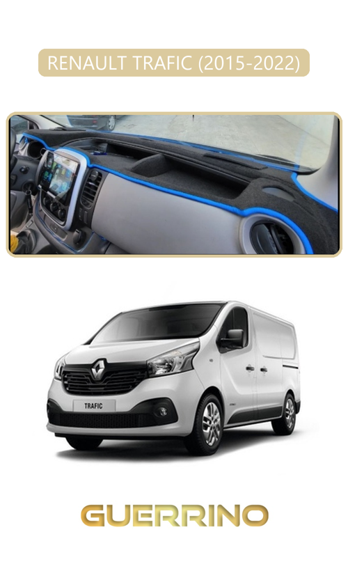 Renault Trafıc (2015-2022)Torpido Koruma Halısı Bej Kenar