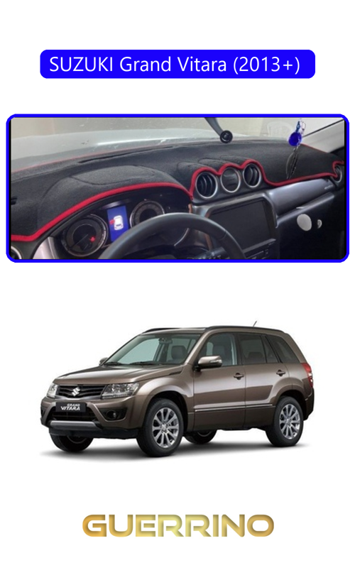 Suzukı Grand Vitara (2013+) Torpido Koruma Halısı Mavi Kenar