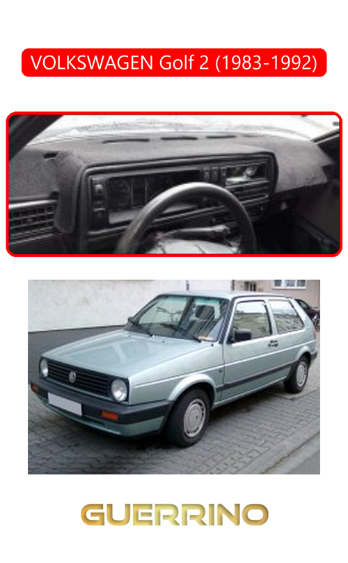 Volkswagen Golf 2(1983-1992)Torpido Koruma Halısı Kırmızı Kenar