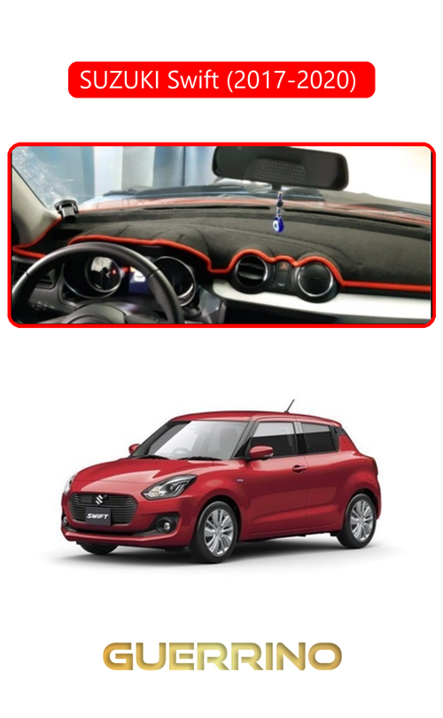 Suzukı Swift   2017-2020 Torpido Koruma Halısı Kırmızı Kenar