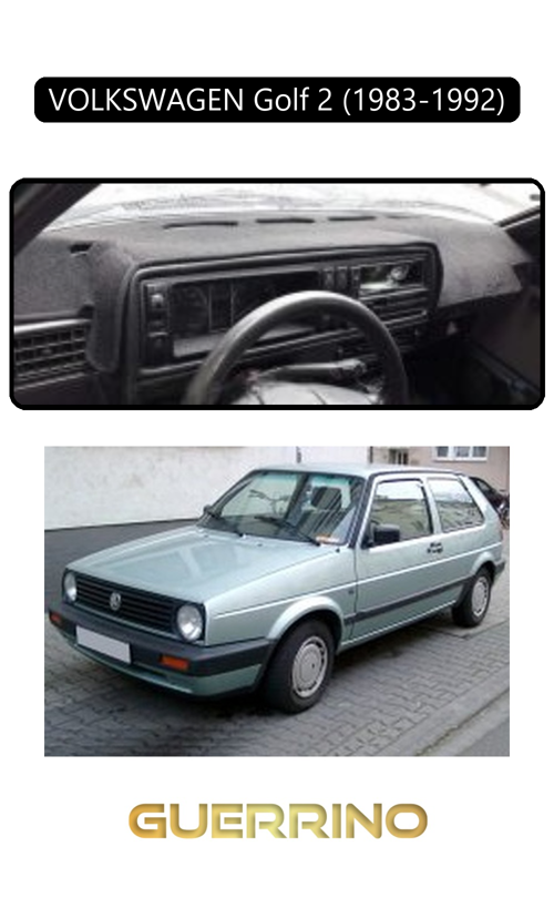 Volkswagen Golf 2(1983-1992)Torpido Koruma Halısı Siyah Kenar